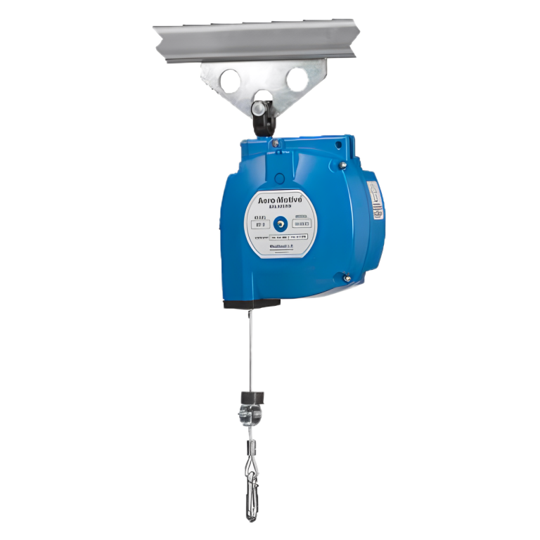 Balancim Série BF/BFL com equilíbrio verdadeiro e trava de segurança, ideal para ferramentas até 11 kg em aplicações industriais.