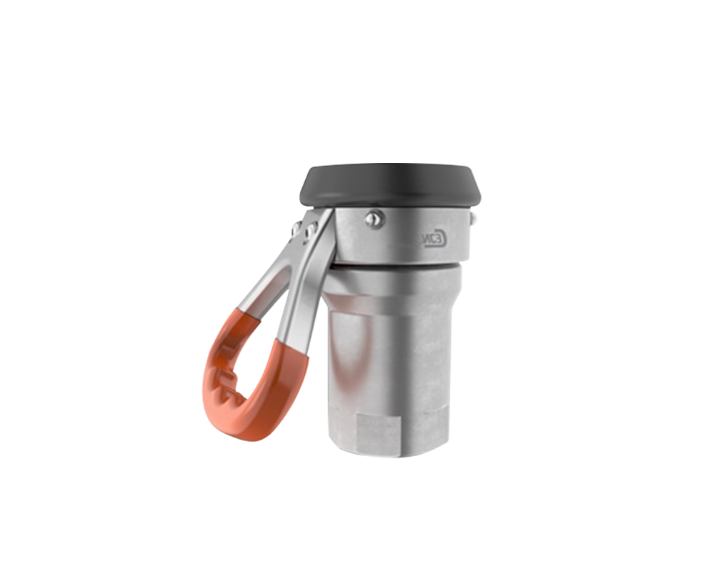 Engate hidráulico seco Smartflow CEJN com alça ergonômica em alumínio e trava de segurança. Modelo dry break 25 bar para conexão e desconexão rápida sem derramamento de fluidos. Indicado para aplicações em Oil & Gas, petroquímica, alimentos e bebidas, transporte rodoviário e marítimo. Engate leve, seguro e durável, fornecido pela M. Shimizu.