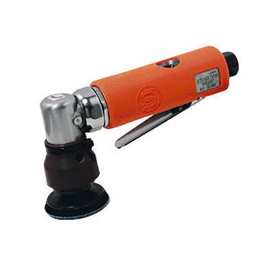 Lixadeira orbital pneumática SI-2107A de dupla ação com lixa de 2″ para acabamento em espaços reduzidos.
