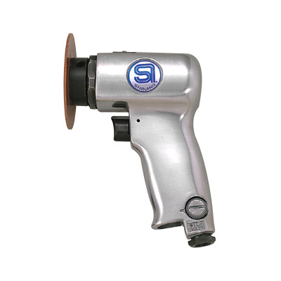 Lixadeira pneumática tipo pistola SI-2210 para lixamento de precisão em aplicações industriais.