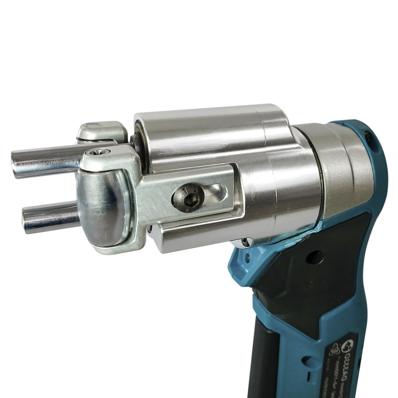Ferramenta RollForm Compact FARCC da M. Shimizu, ideal para vedação industrial em áreas de difícil acesso, com cabeçote anodizado e corpo leve, aplicada na indústria automotiva.