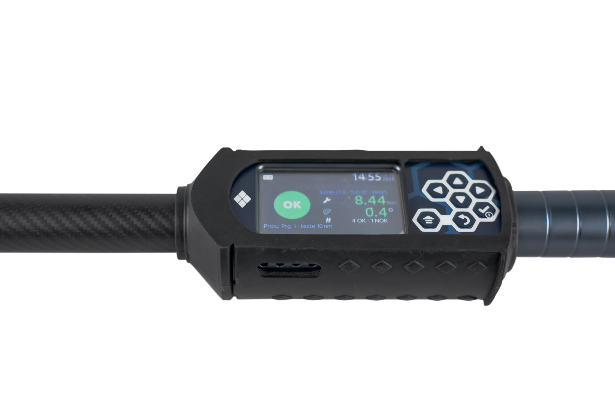 Torquímetro Digital Phoenix III com medição de torque e ângulo, ideal para controle de qualidade e produção industrial – Distribuição M Shimizu