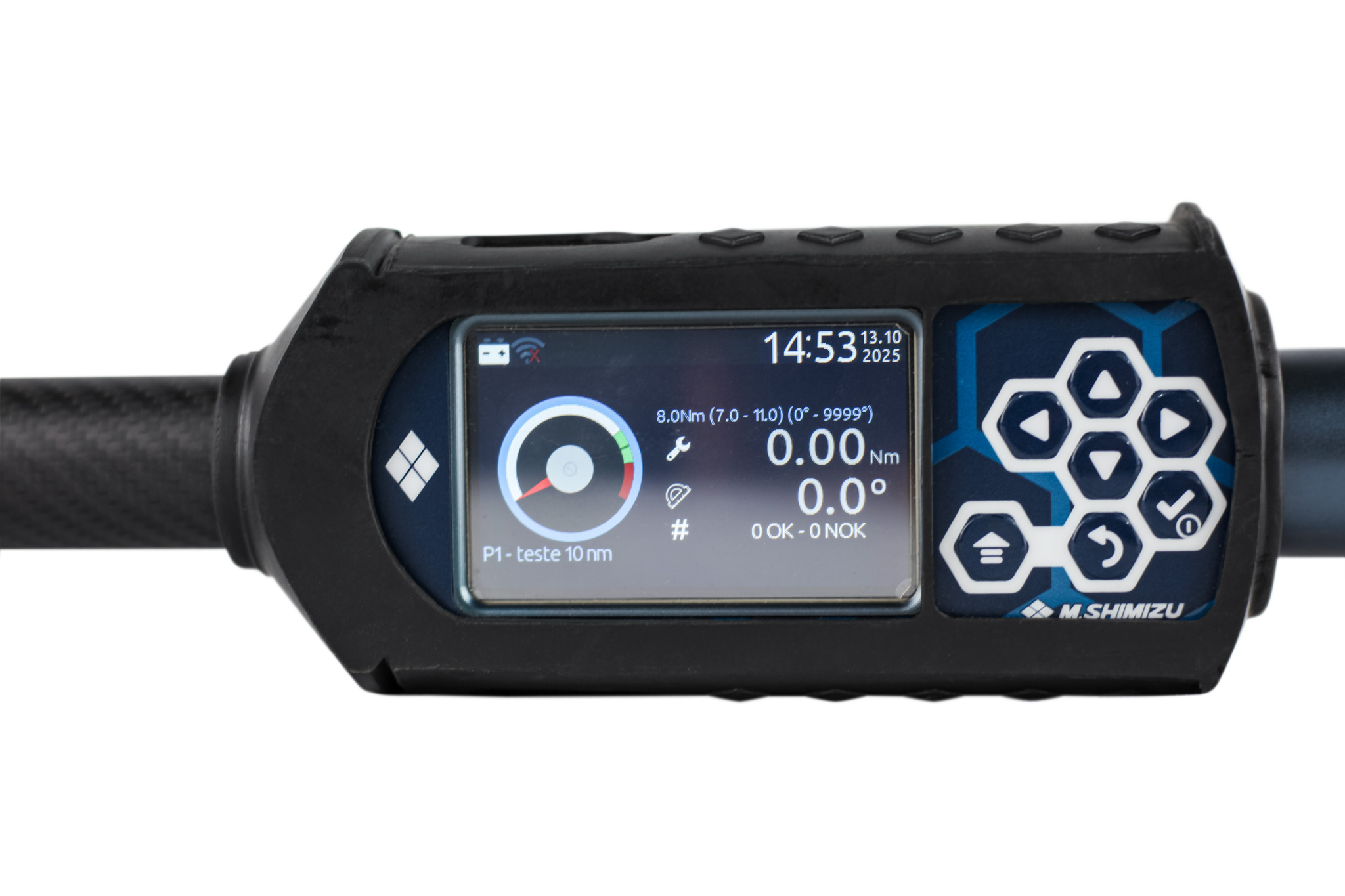 Torquímetro Digital Phoenix III com medição de torque e ângulo, ideal para controle de qualidade e produção industrial – Distribuição M Shimizu