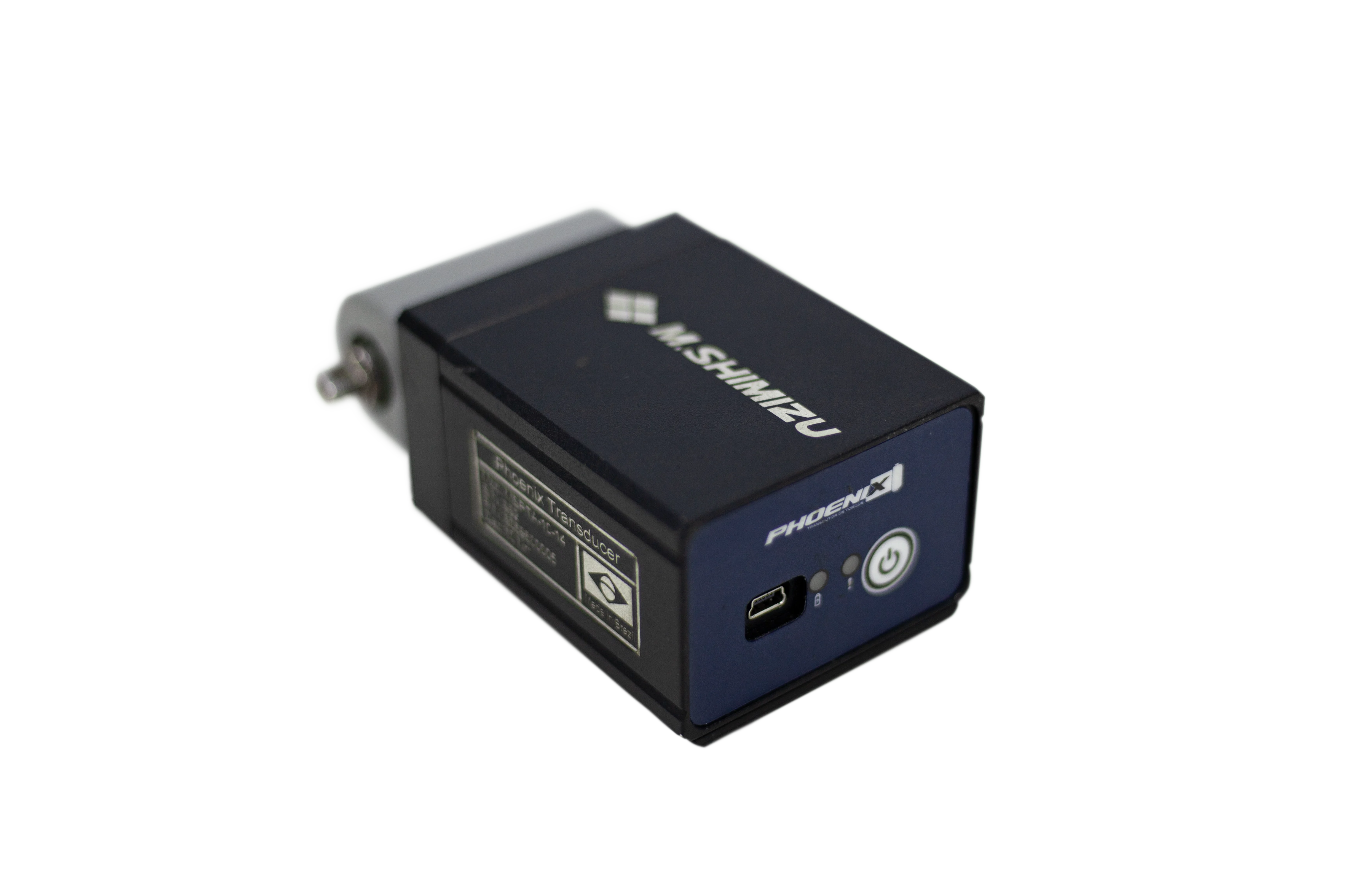 Transdutor Rotativo Wireless MSRT-QC da M Shimizu com leitura de torque e ângulo via Wi-Fi, ideal para controle de qualidade e processos industriais