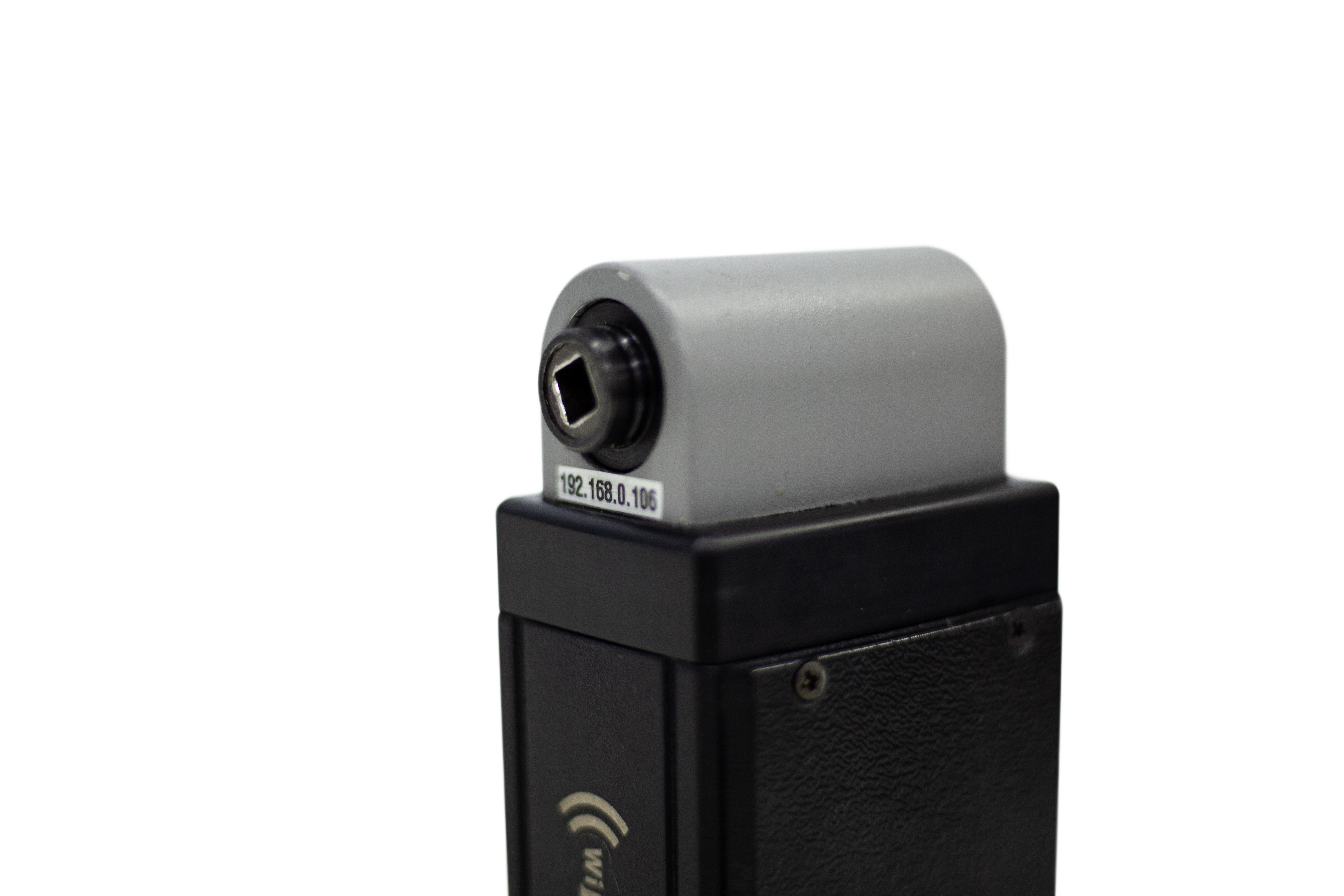 Transdutor Rotativo Wireless MSRT-QC da M Shimizu com leitura de torque e ângulo via Wi-Fi, ideal para controle de qualidade e processos industriais